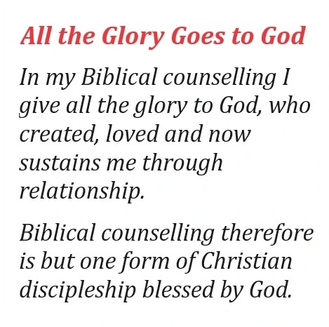 The Glory Goes to God text image