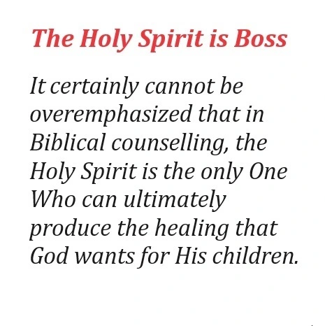 The Holy Spirit is Boss text image